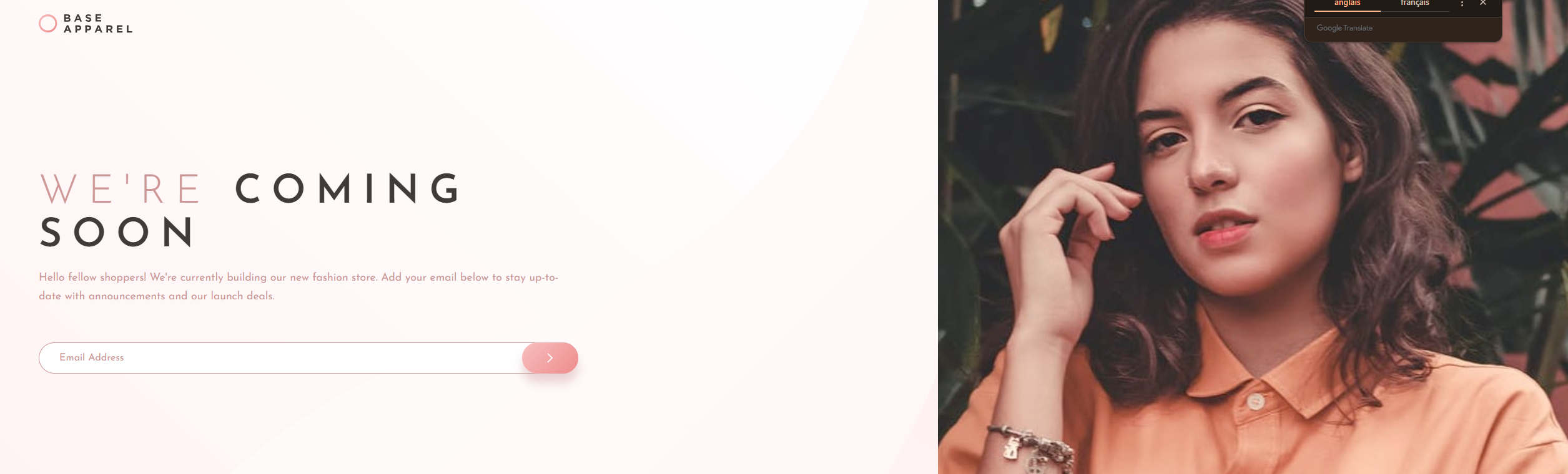 Arrivée de vêtements